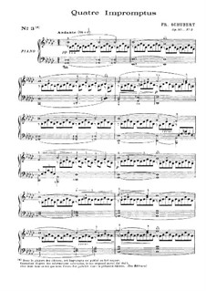Impromptu No.3 for Piano, D.899 Op.90