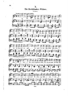 Highland Widow's Lament (for Voice and Piano), Op.25 No.10