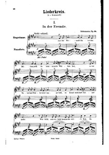 In Foreign Parts (German Text), Op.39 No.1