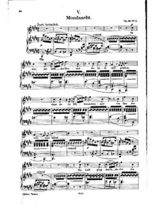Moonlight Night (German Text), Op.39 No.5