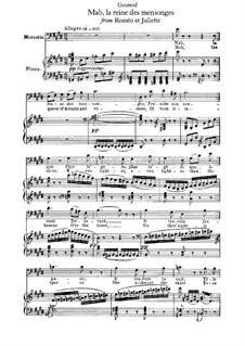 Romeo and Juliet. Mab, the Queen of Illiusions, for Voice and Piano