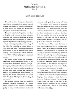 Method for Violin: For a single performer by Charles de Beriot