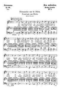 Sunday on the Rhine (French and German Texts), Op.36 No.1