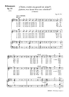 Liebste, Was Kann Denn Uns Scheiden?, Op.37 No.6