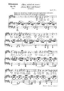 Rose, Sea, and Sun, Op.37 No.9