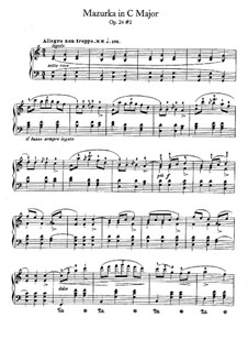 Mazurka in C Major, Op.24 No.2