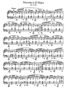 Mazurka in D Major, Op.33 No.2