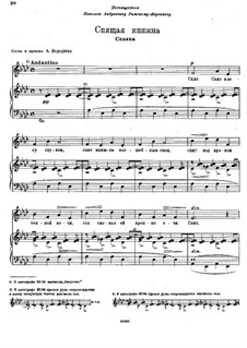 Sleeping Princess, for Voice and Piano