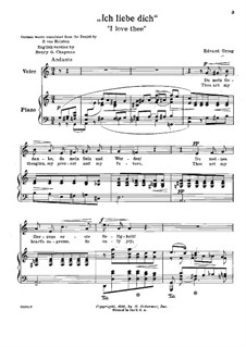 I Love Thee (English Version by Henry G. Chapman)