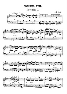 Well-Tempered Clavier, Book II. Prelude No.2, BWV 871
