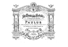St. Paul. Arrangement for Piano Four Hands, Op.36
