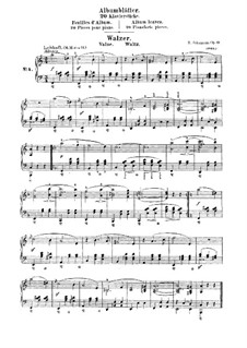 Waltz (Album Leaves), Op.124 No.4