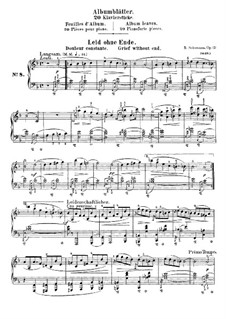Song Without End (Album Leaves), Op.124 No.8