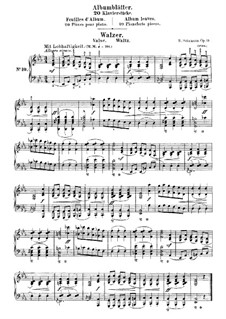 Waltz (Album Leaves), Op.124 No.10