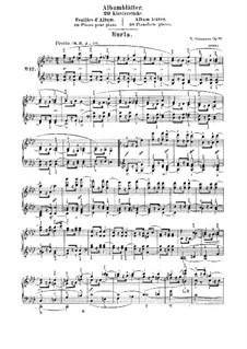 Burla and Larghetto (Album Leaves), Op.124 No.12,13