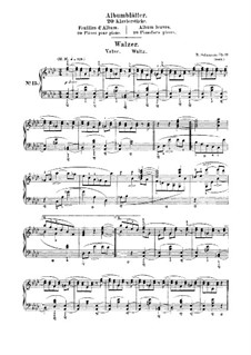 Waltz (Album Leaves), Op.124 No.15