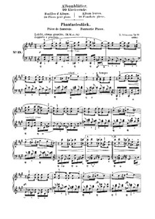 Fantasy Piece and Canon (Album Leaves), Op.124 No.19,20