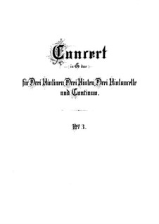 Brandenburg Concerto No.3 in G Major, BWV 1048