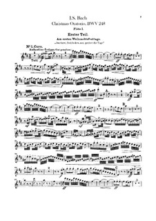 Christmas Oratorio – Flutes I, II Parts, BWV 248