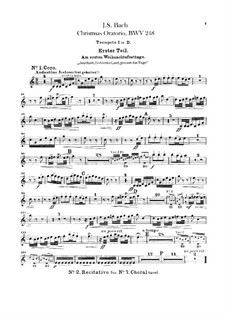 Christmas Oratorio – Trumpets Parts, BWV 248