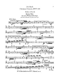 Christmas Oratorio – Timpani Part, BWV 248