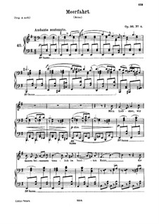 A Voyage on the Sea (E Minor), Op.96 No.4
