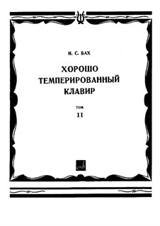 The Well-Tempered Clavier. Book II, Part I (Edited by Mugellini), BWV 870-881