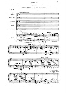 Les pêcheurs de perles (The Pearl Fishers). Act II, for Voices and Piano