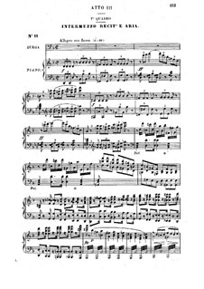 Les pêcheurs de perles (The Pearl Fishers). Act III, for Voices and Piano