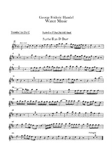 Water Music – Trumpets I-II Parts, HWV 348-350