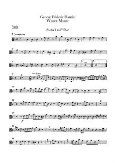 Water Music – Viola Part, HWV 348-350