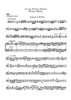 Water Music – Basso Continuo Part, HWV 348-350