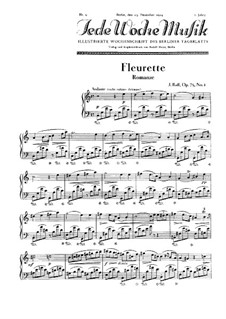 Suite de morceaux pour les petites mains, Op.75: No.1 Fleurette by Joseph Joachim Raff