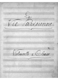 La vie parisienne – Cellos and Double Bass Part