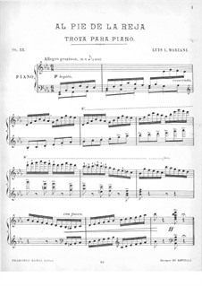 Al Pie de la Reja, Op.33: Al Pie de la Reja by Luis Leandro Mariani
