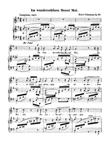 Im wunderschonen Monat Mai, Op.48 No.1