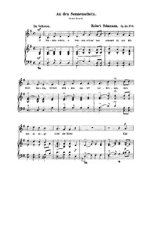 An den Sonnenschein, Op.36 No.4