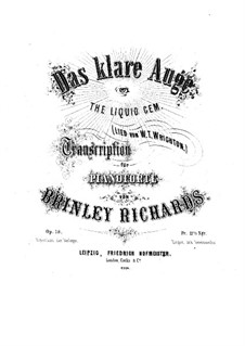 Transcription on 'The Liquid Gem' by Wrichton for Piano, Op.78