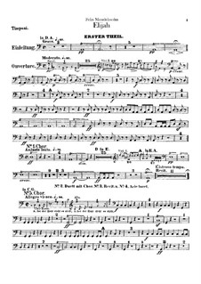 Elijah – Timpani Part, Op.70