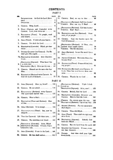 Elijah. Movement I, for Soloists, Choir and Piano, Op.70