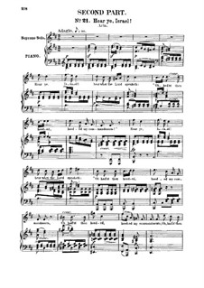 Elijah. Movement II, for Soloists, Choir and Piano, Op.70