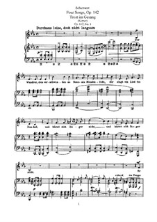 Four Romances for Voice and Piano, Op.142