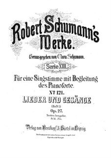 Songs and Romances for Voice and Piano, Op.27