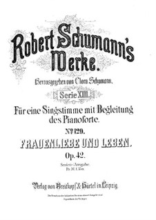 Woman's Love and Life: Complete set by Robert Schumann