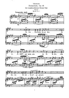 Poet's Love for Voice and Piano, Op.48