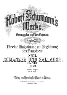 Romances and Ballads for Voice and Piano, Op.49