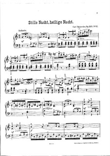 Paraphrase on 'Stille Nacht, heilige Nacht', Op.221 No.2: Paraphrase on 'Stille Nacht, heilige Nacht' by Carl Reinecke