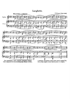 Album Leaves. Larghetto, for Trumpet and Piano, Op.124 No.13