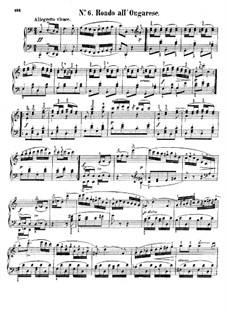 Rondo all'ongarese (Hungarian Rondo) for Piano, Op.107 No.6