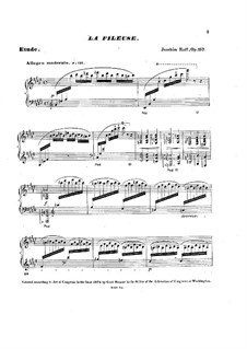 La fileuse (The Spinning Girl), Op.157 No.2